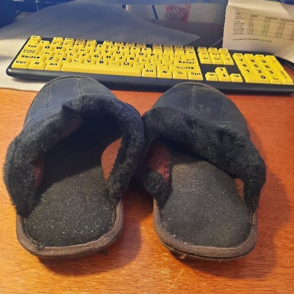 Men TPR Slipper Leather Black Sz 29 US 8 PreLoved Good Condition main image 6